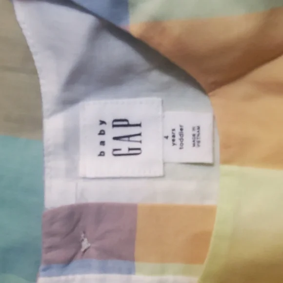 GAP Kids Pastel Plaid Toddler Dress - Picture 3 of 3